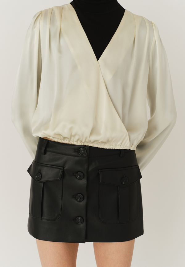 Catania Seidenbluse | Cream