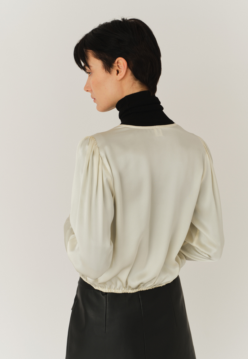 Catania Seidenbluse | Cream