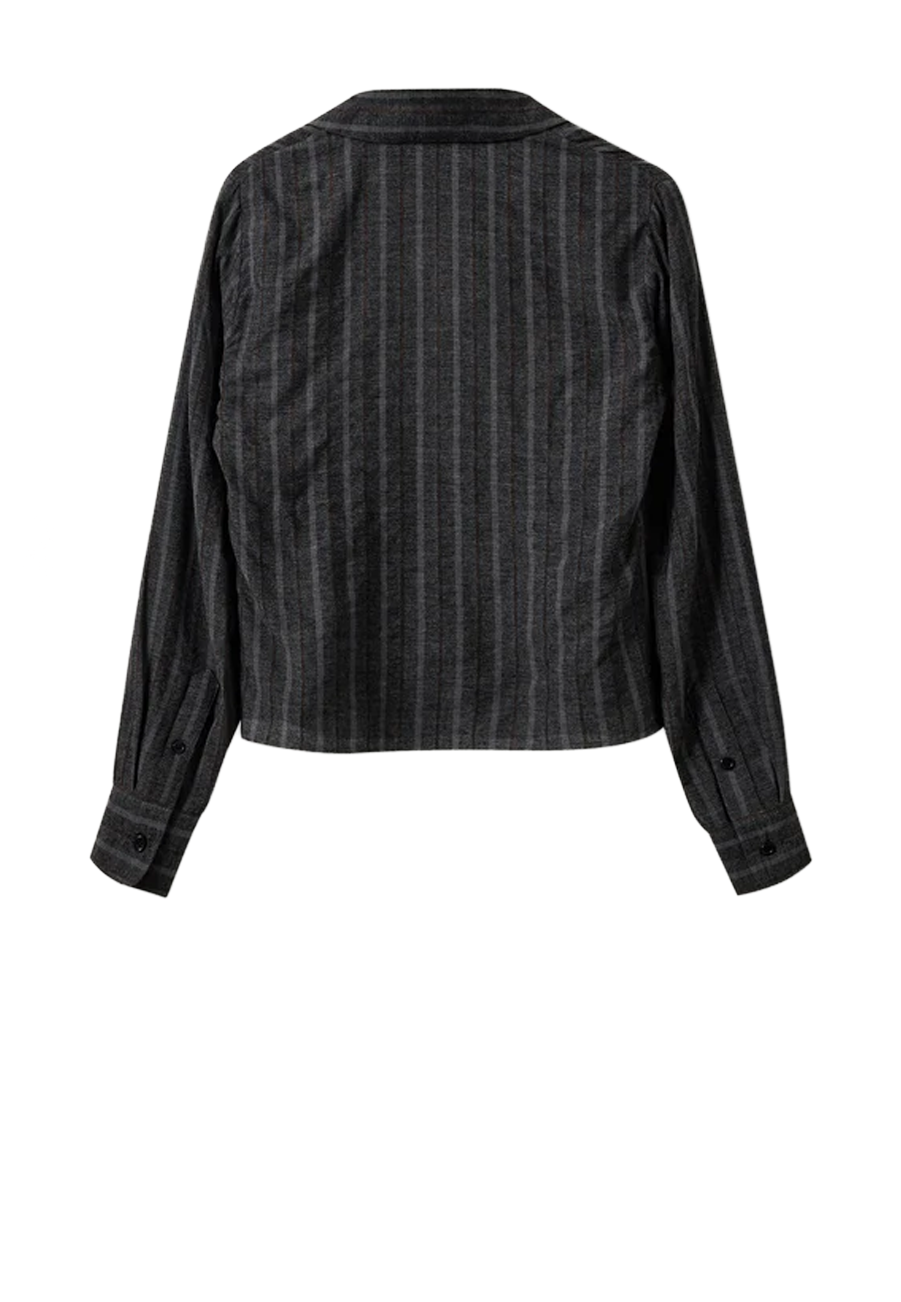 Cheval Bluse | Grey Melange Brown