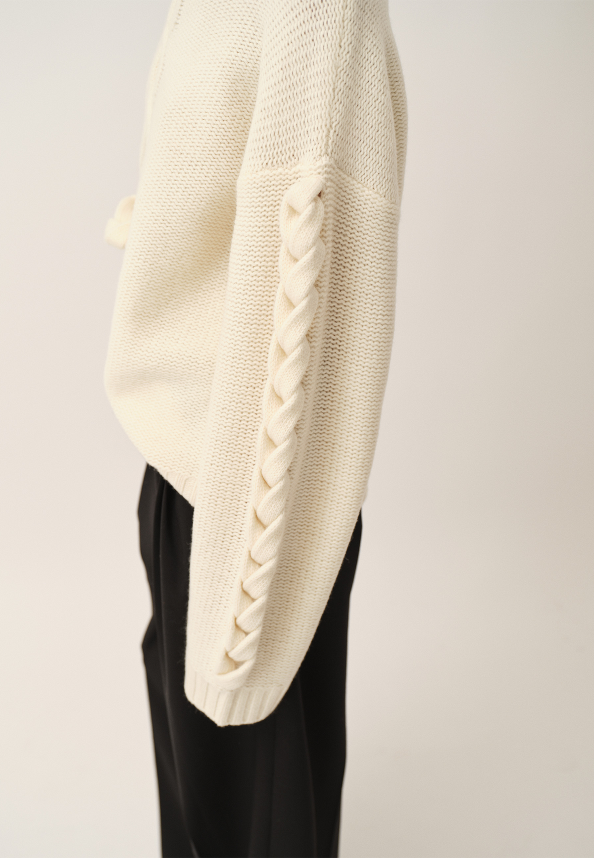 Como Braid Pullover | Cream