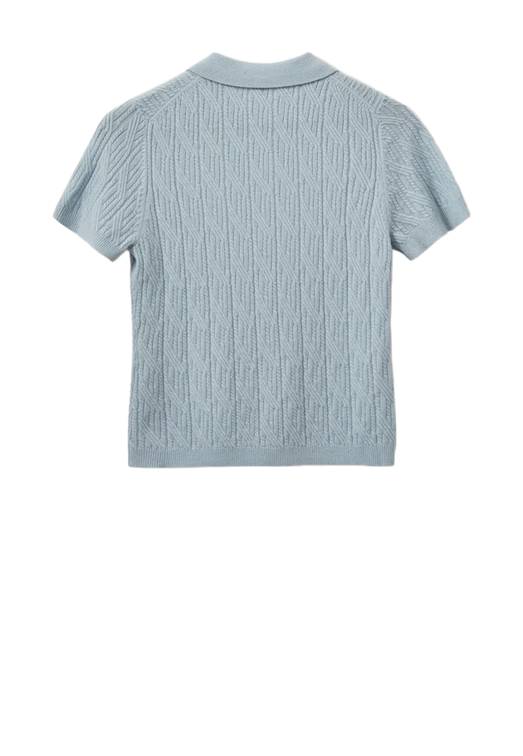 Como Cable Mini Polo T-Shirt | Light Blue
