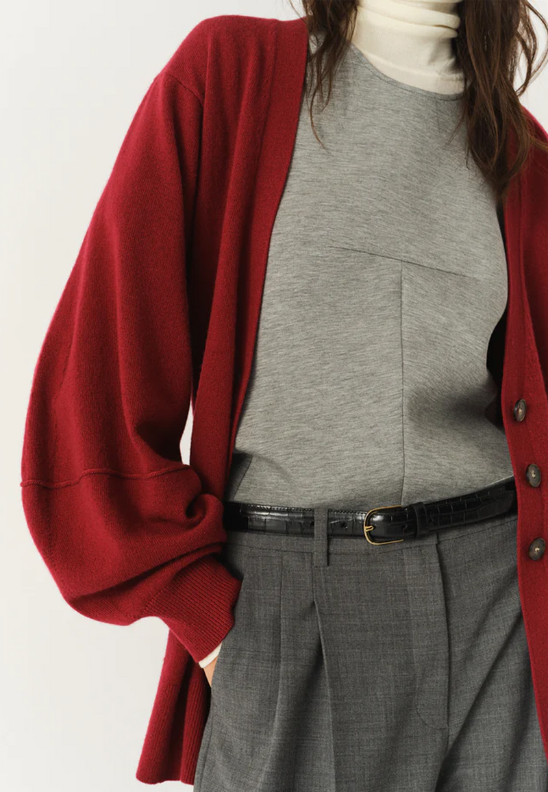 Como Cardigan | Burgundy