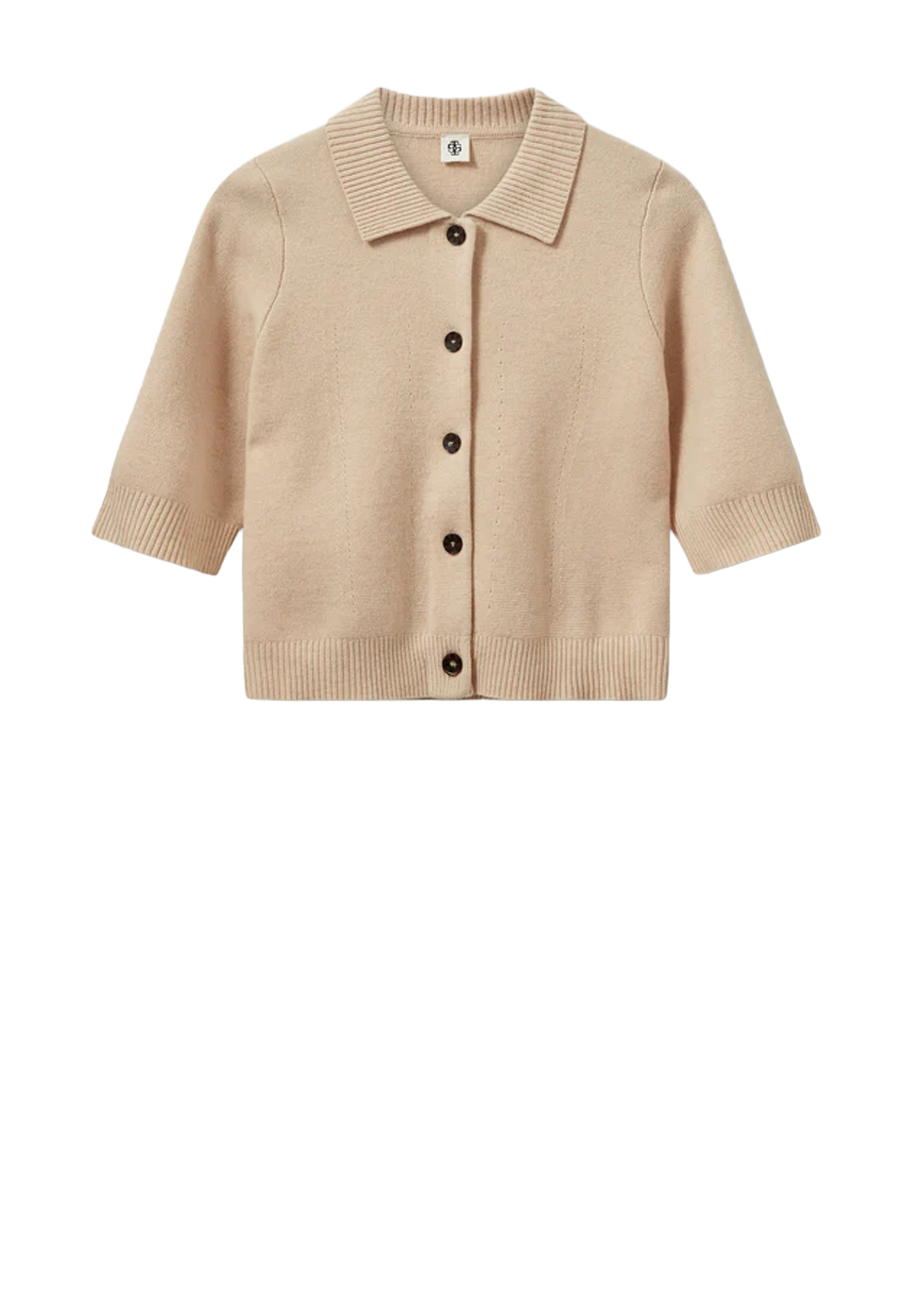 Como Cropped Cardigan | Macadamia