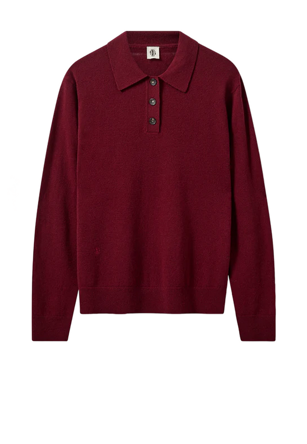 Como Strick Polo-Shirt | Burgundy
