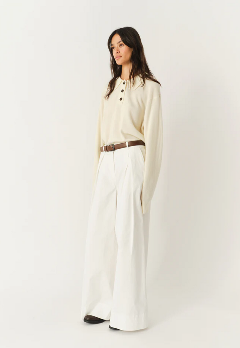 Como Strick Polo-Shirt | Cream