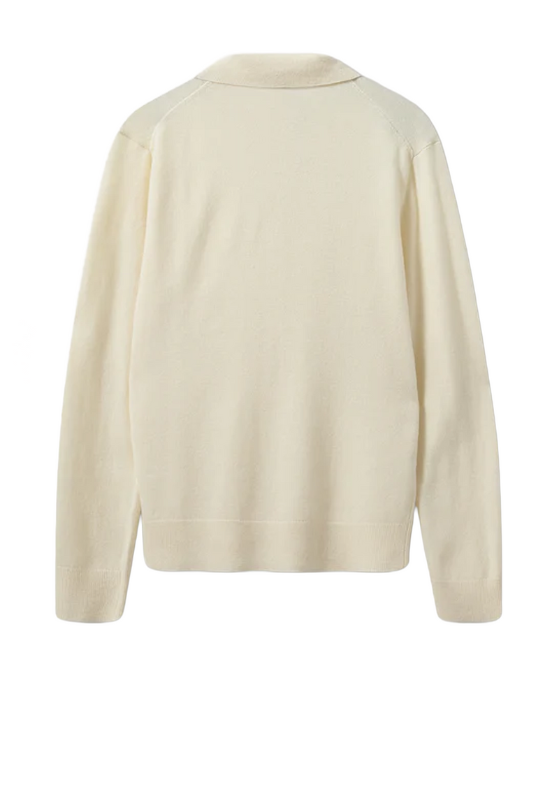 Como Strick Polo-Shirt | Cream