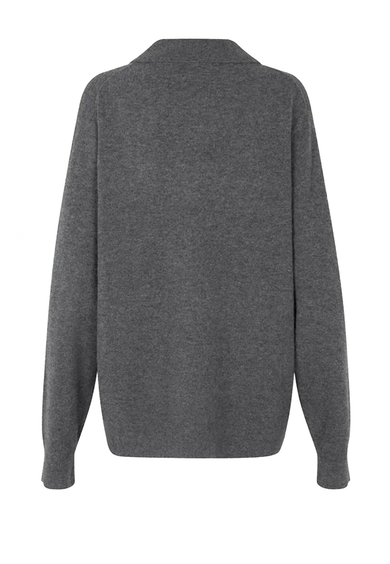 Como Strick Polo-Shirt | Grey Melange