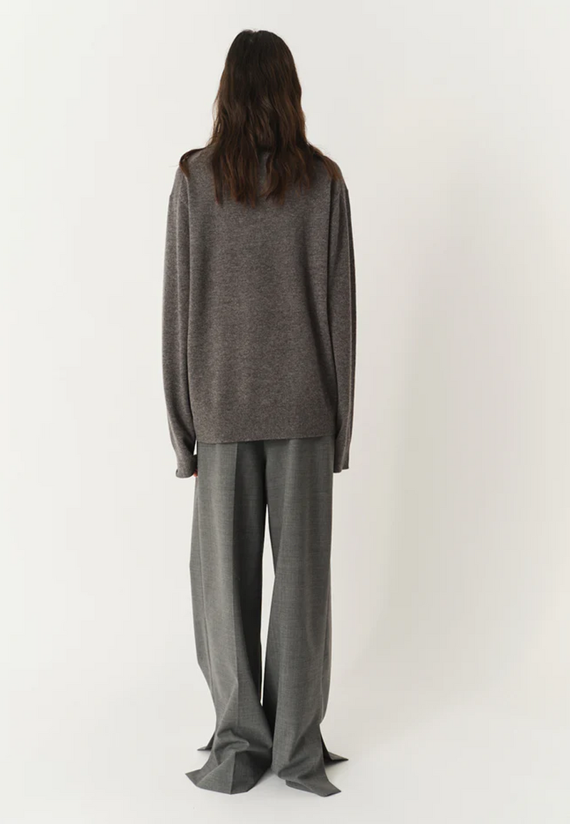 Como Strick Polo-Shirt | Grey Melange