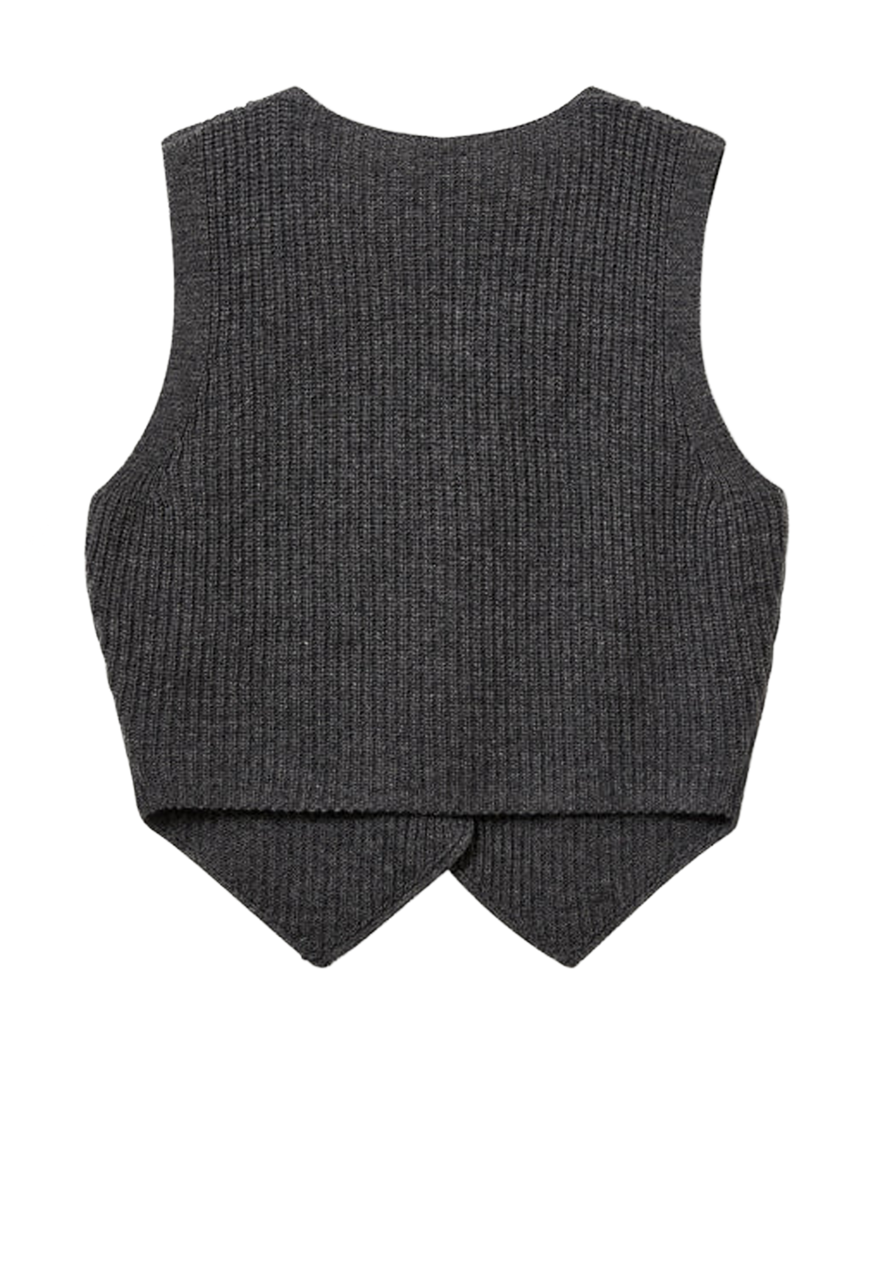 Como Strick Weste | Grey Melange