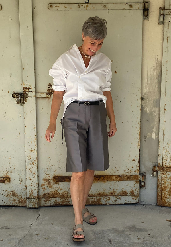 Cyprus Button Bluse | White