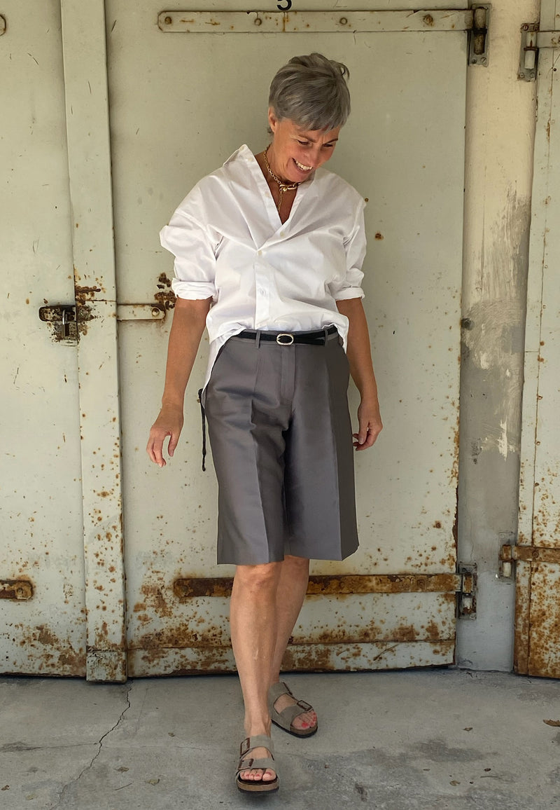 Cyprus Button Bluse | White