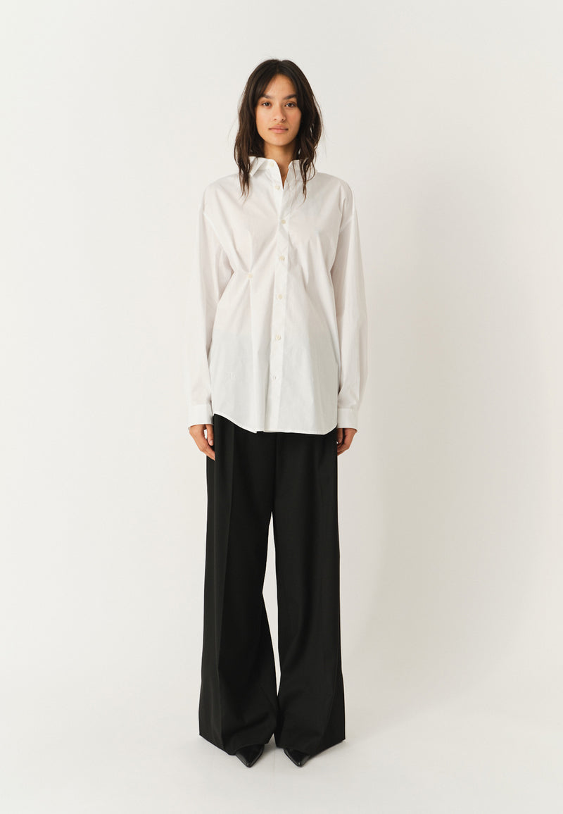 Cyprus Button Bluse | White