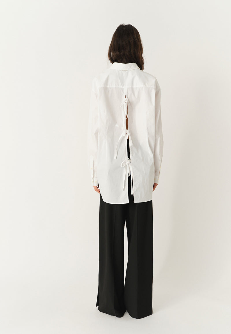 Cyprus Button Bluse | White