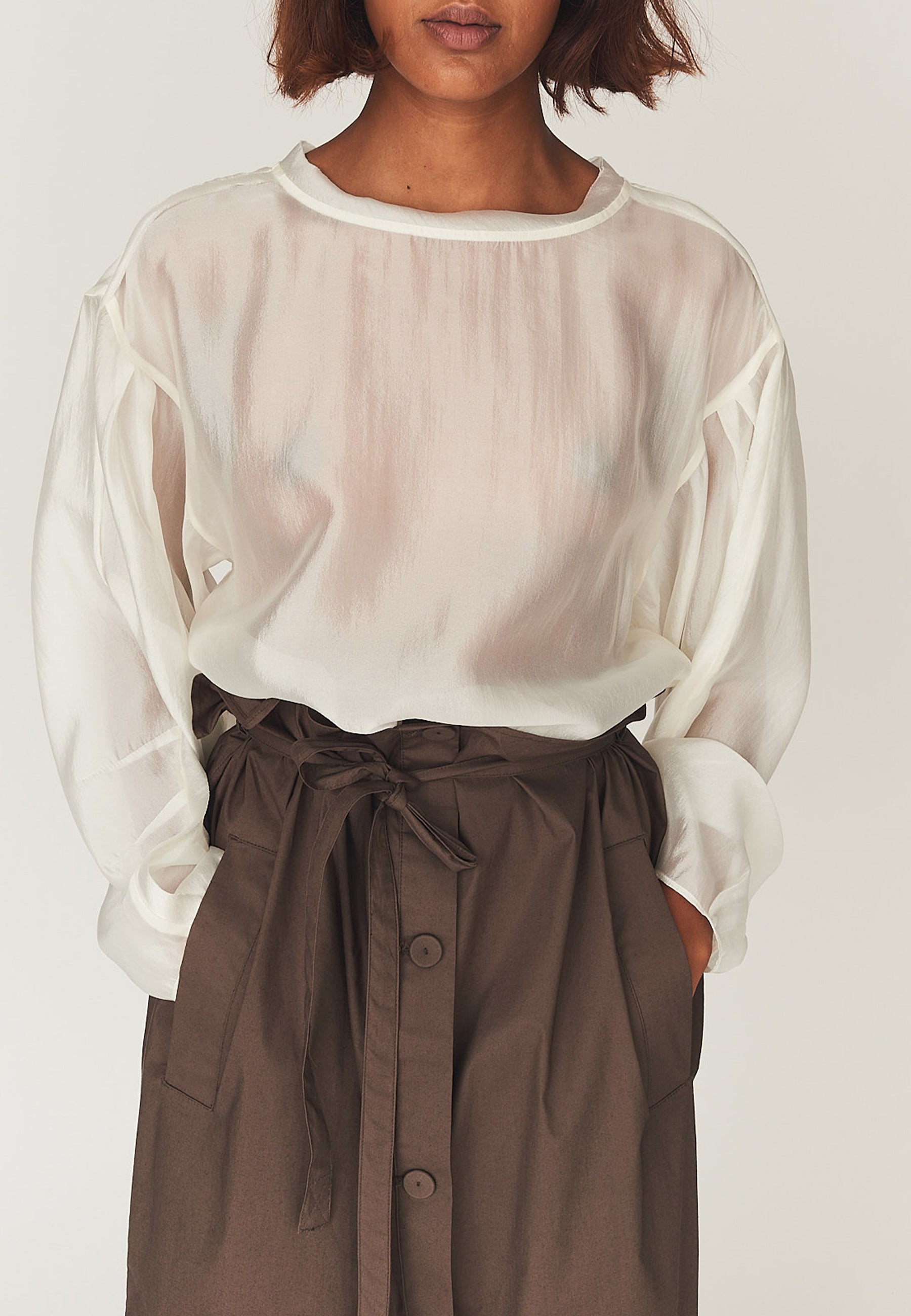 Gilian Deconstructed Bluse | Cream