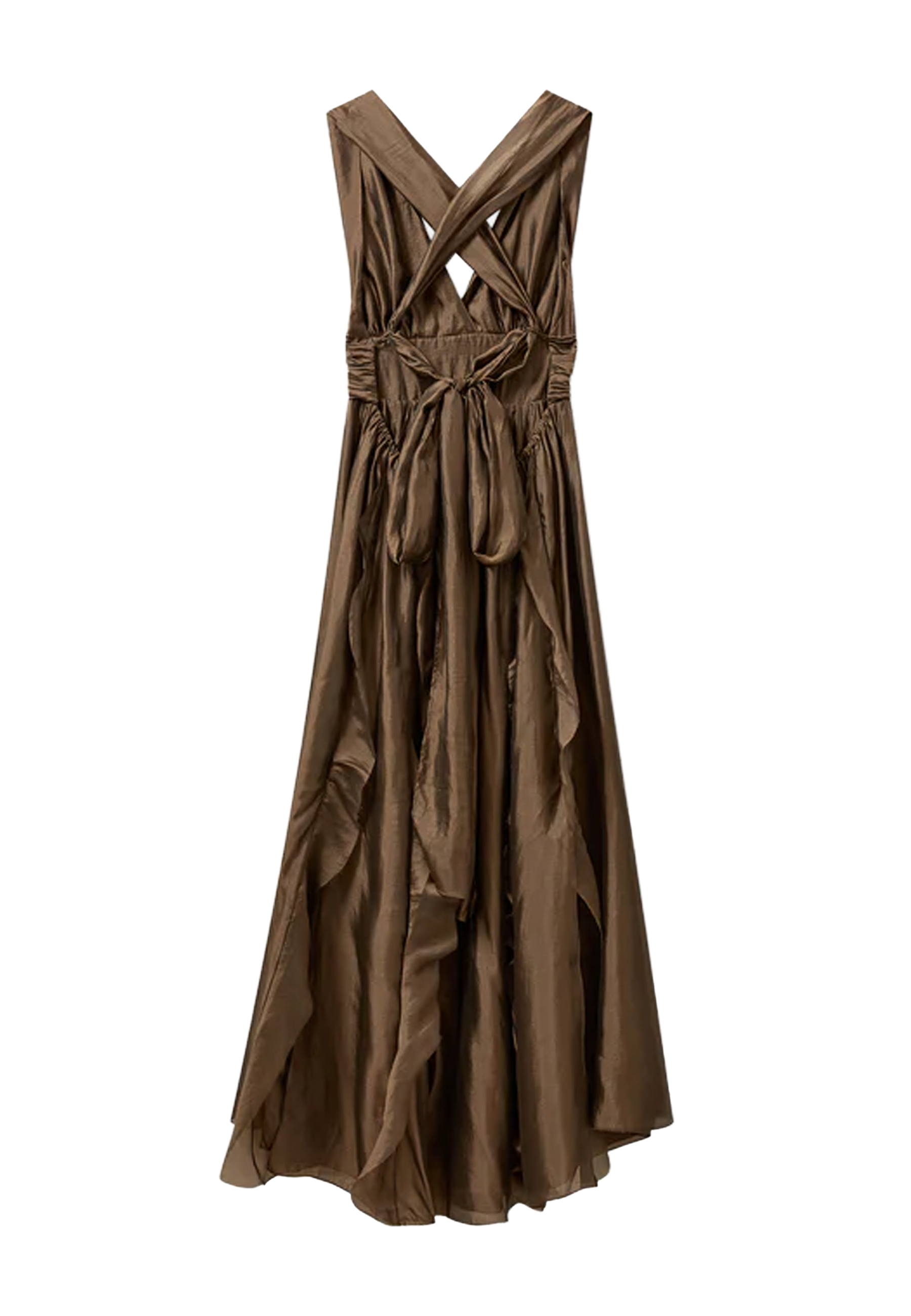 Gilian Halter Gown Kleid | Olive