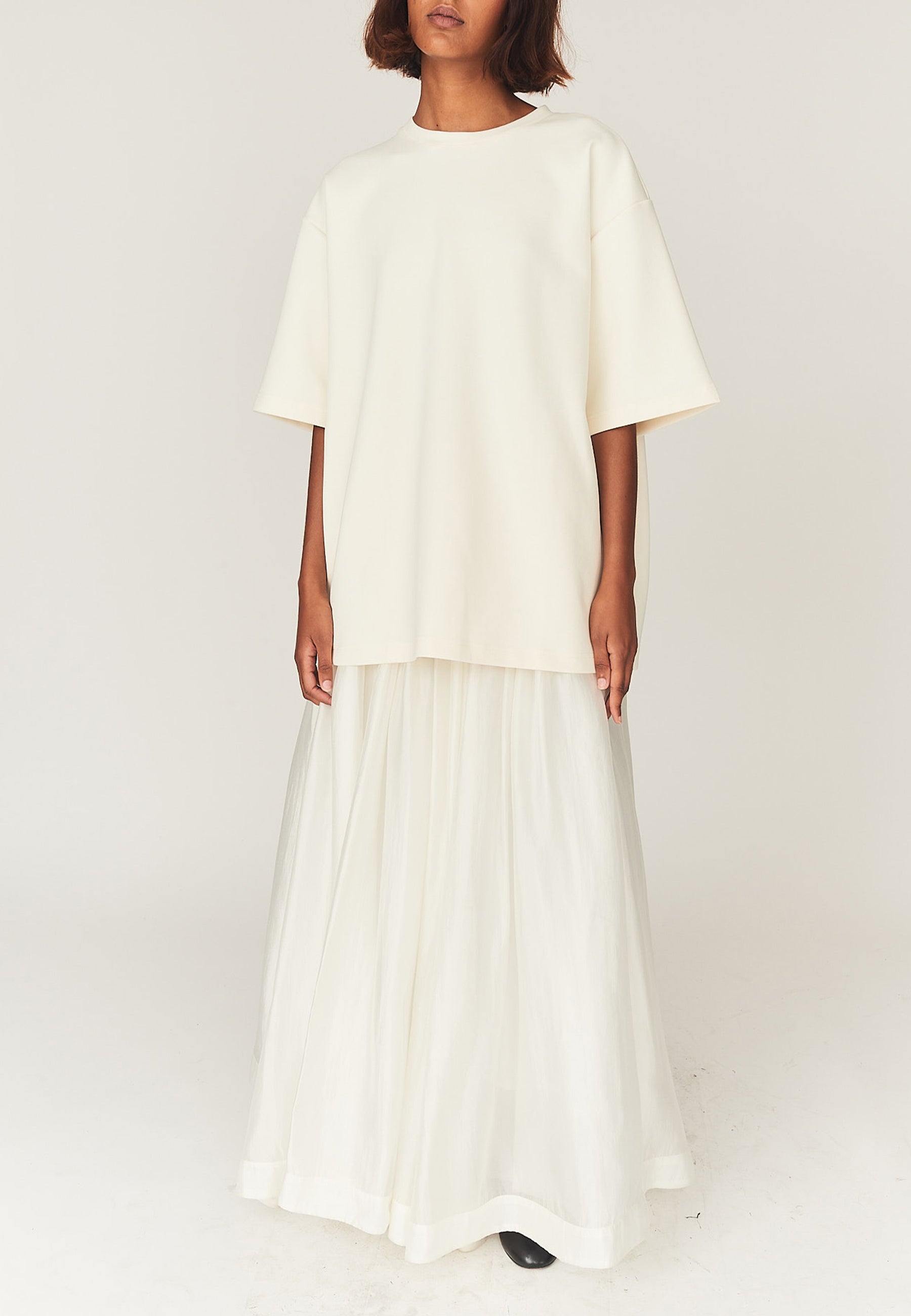 Gilian Volume Midirock | Cream