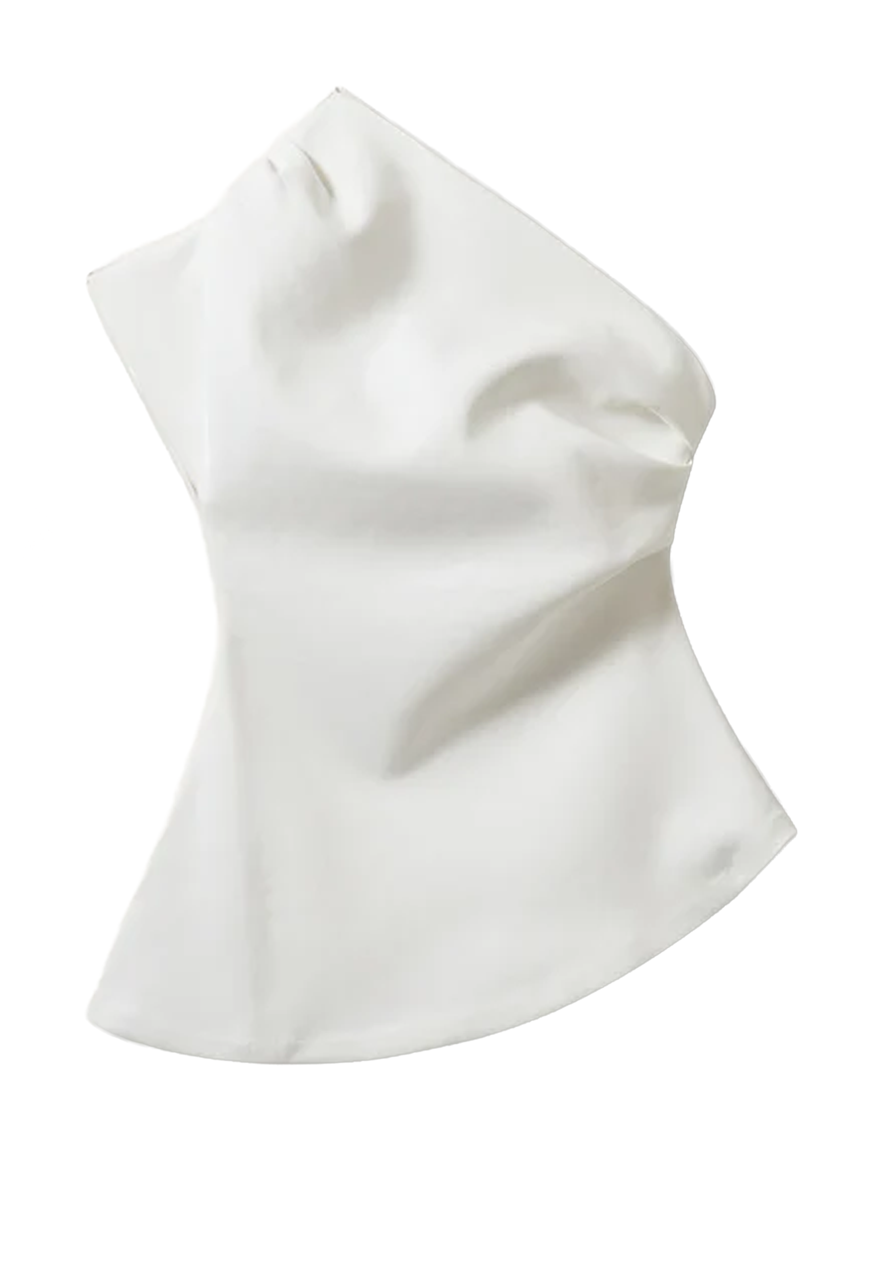 Glam Asymmetric T-Shirt | Cream