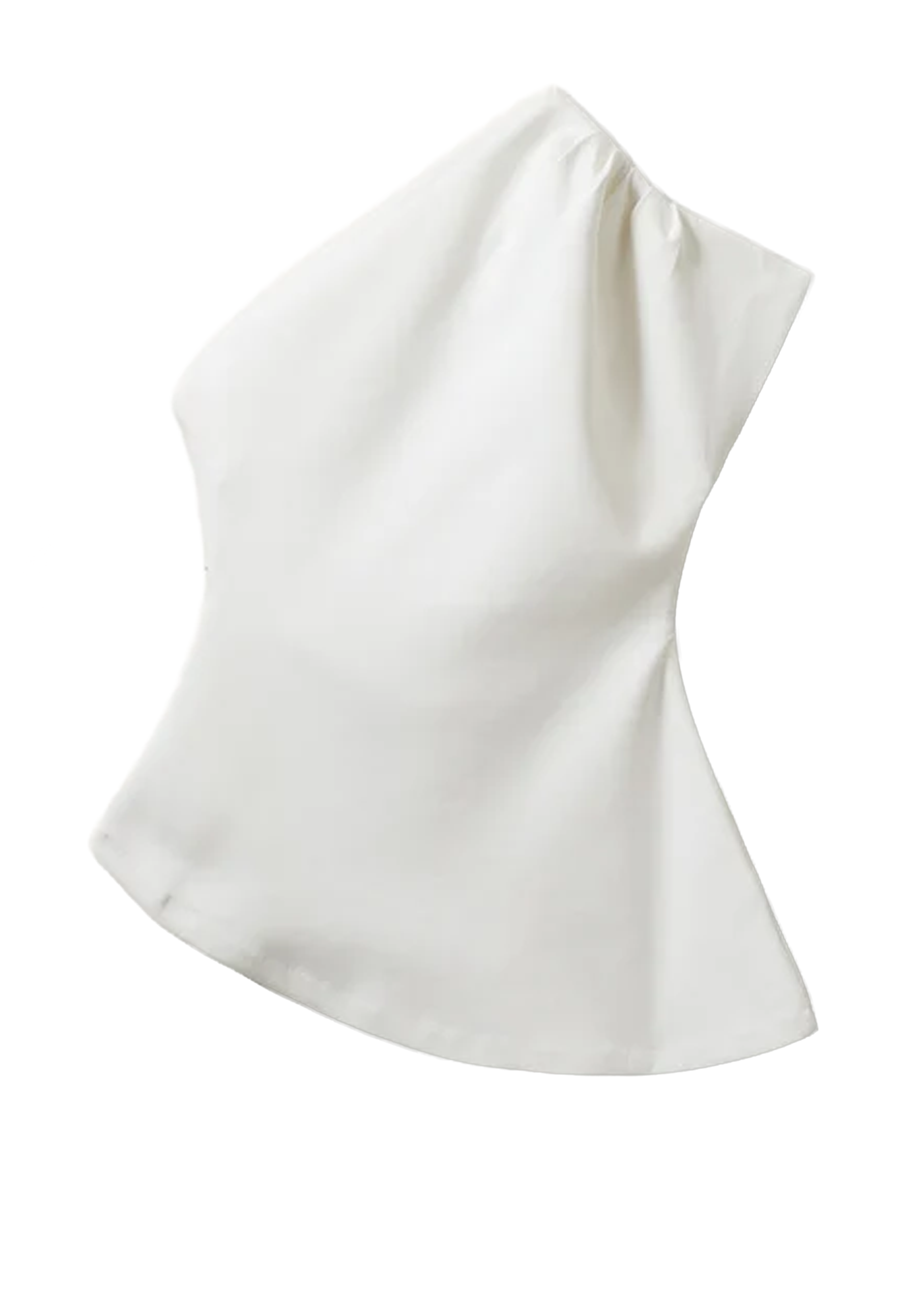 Glam Asymmetric T-Shirt | Cream