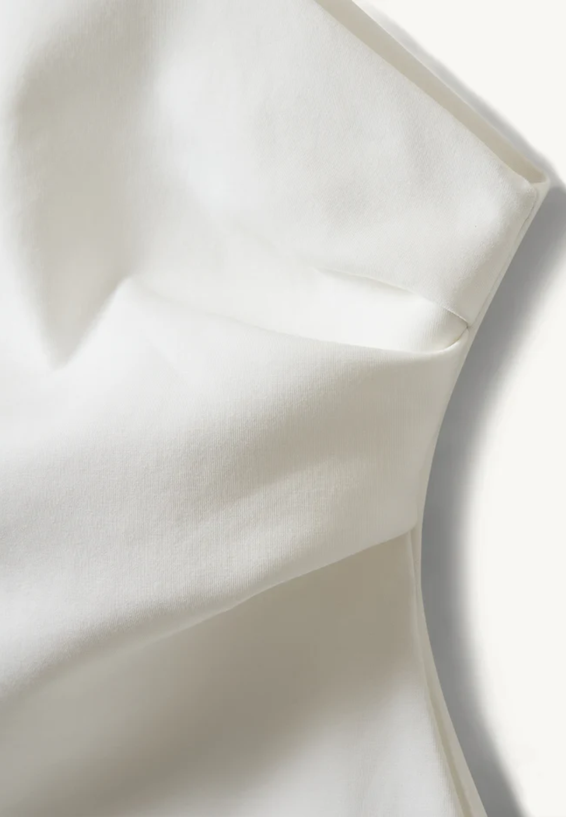 Glam Asymmetric T-Shirt | Cream