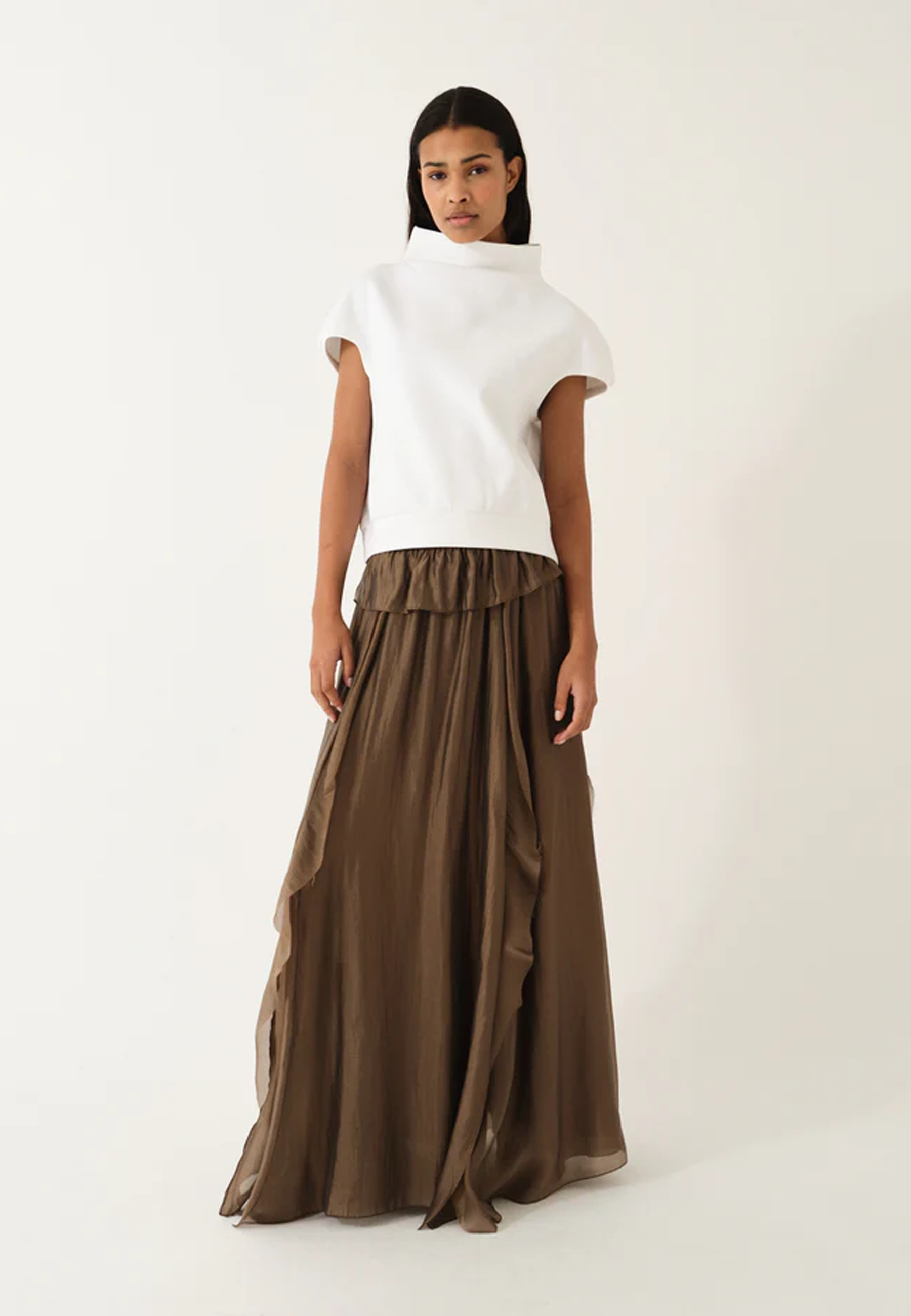 Glam Sweat T-Shirt | Cream