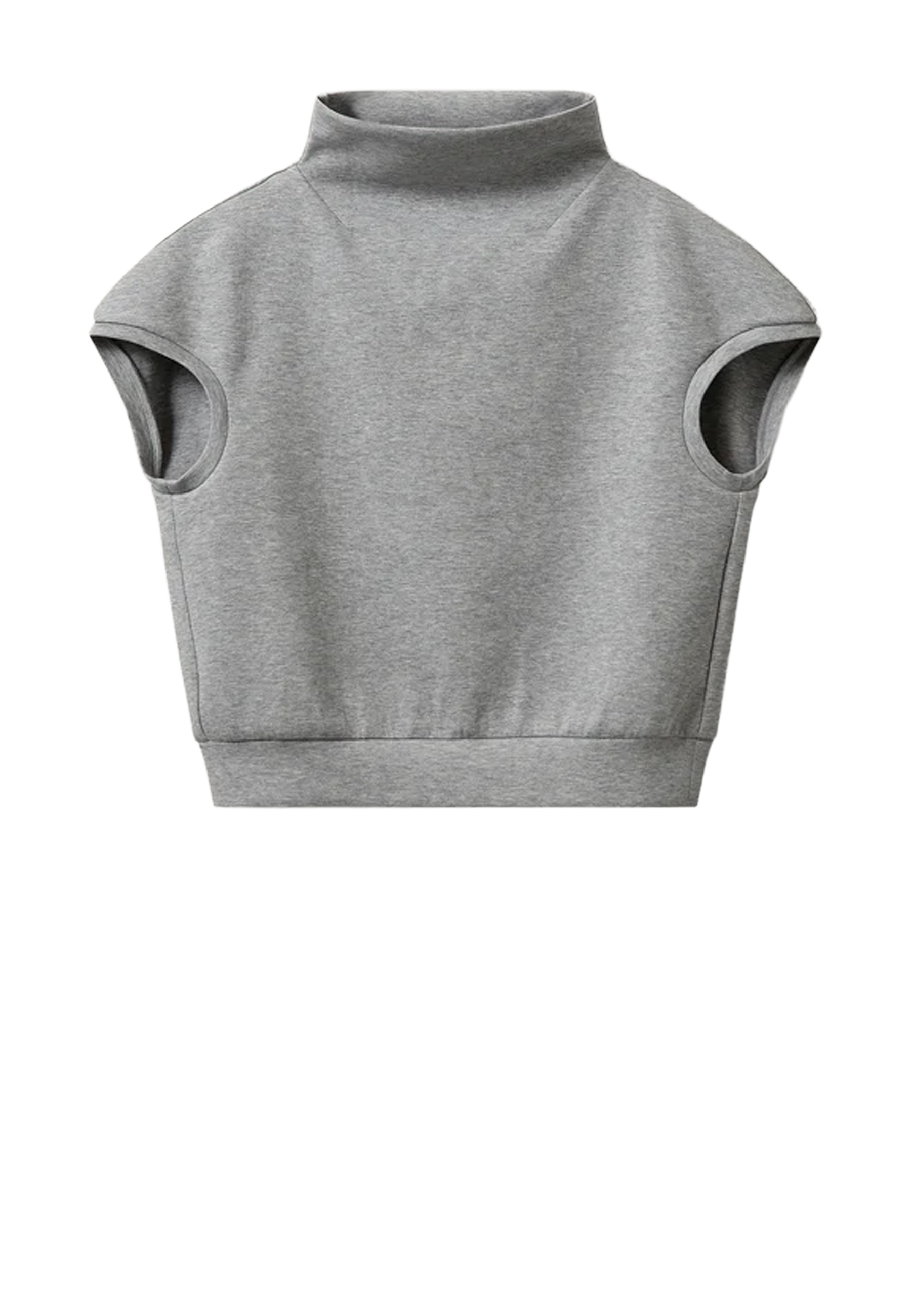 Glam Sweat T-Shirt | Grey Melange