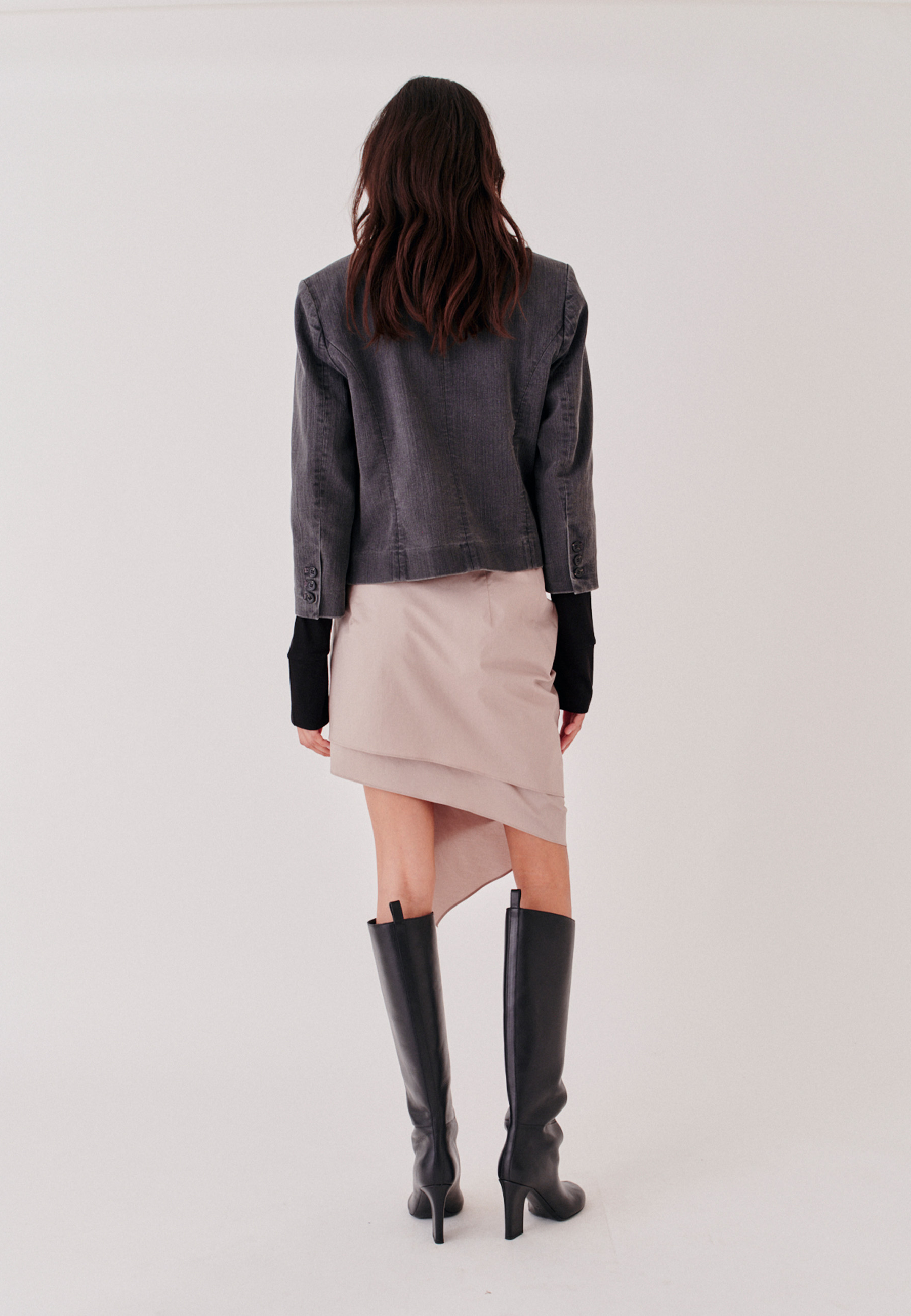 Merci Jeansjakke | Sort denim