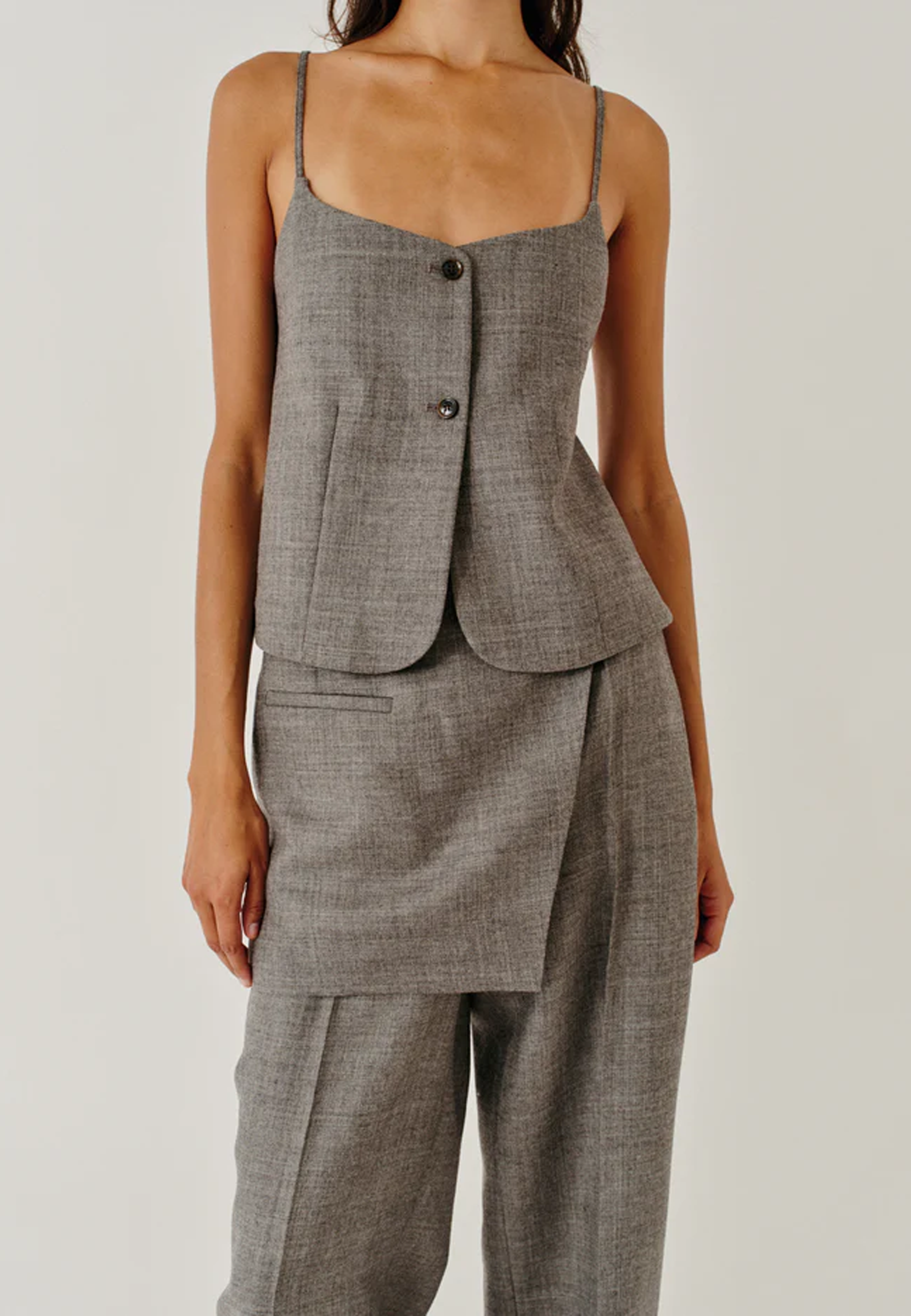 Pine Suit Top | Grey Melange