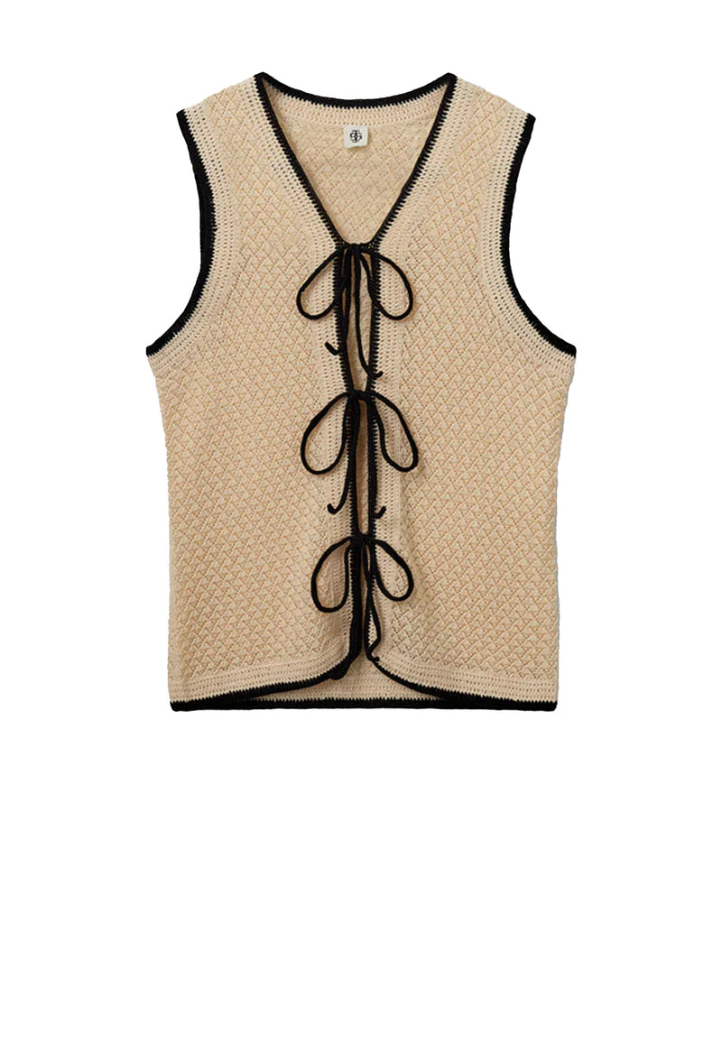 Plage Weste | Bone with Black