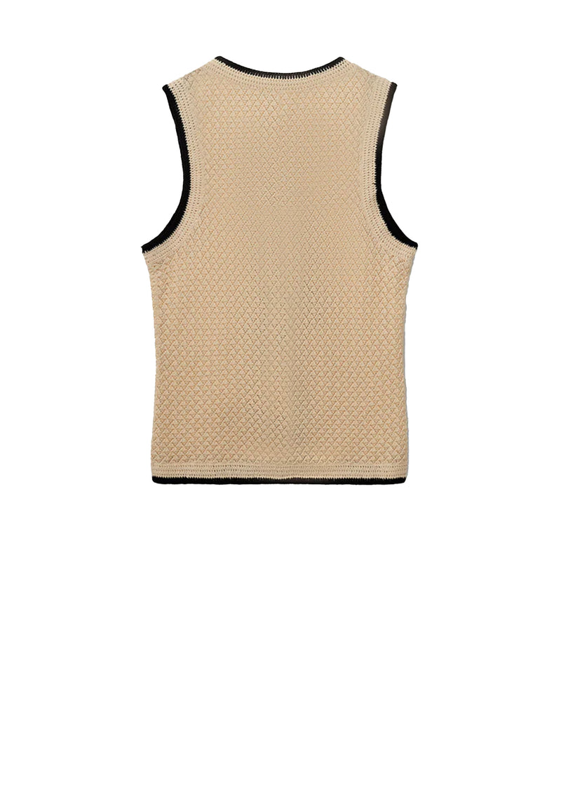 Plage Weste | Bone with Black