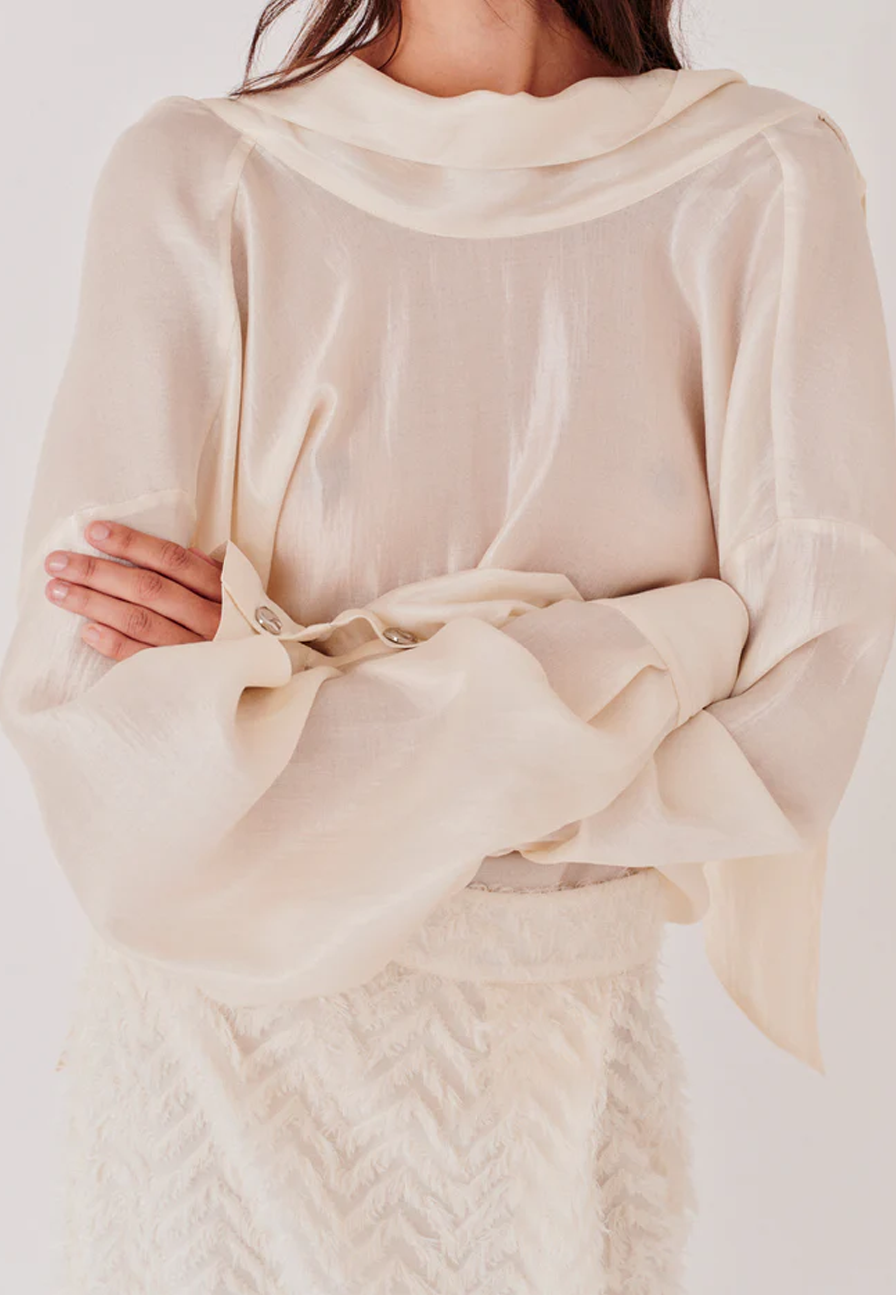 Porcha Bluse | Macadamia