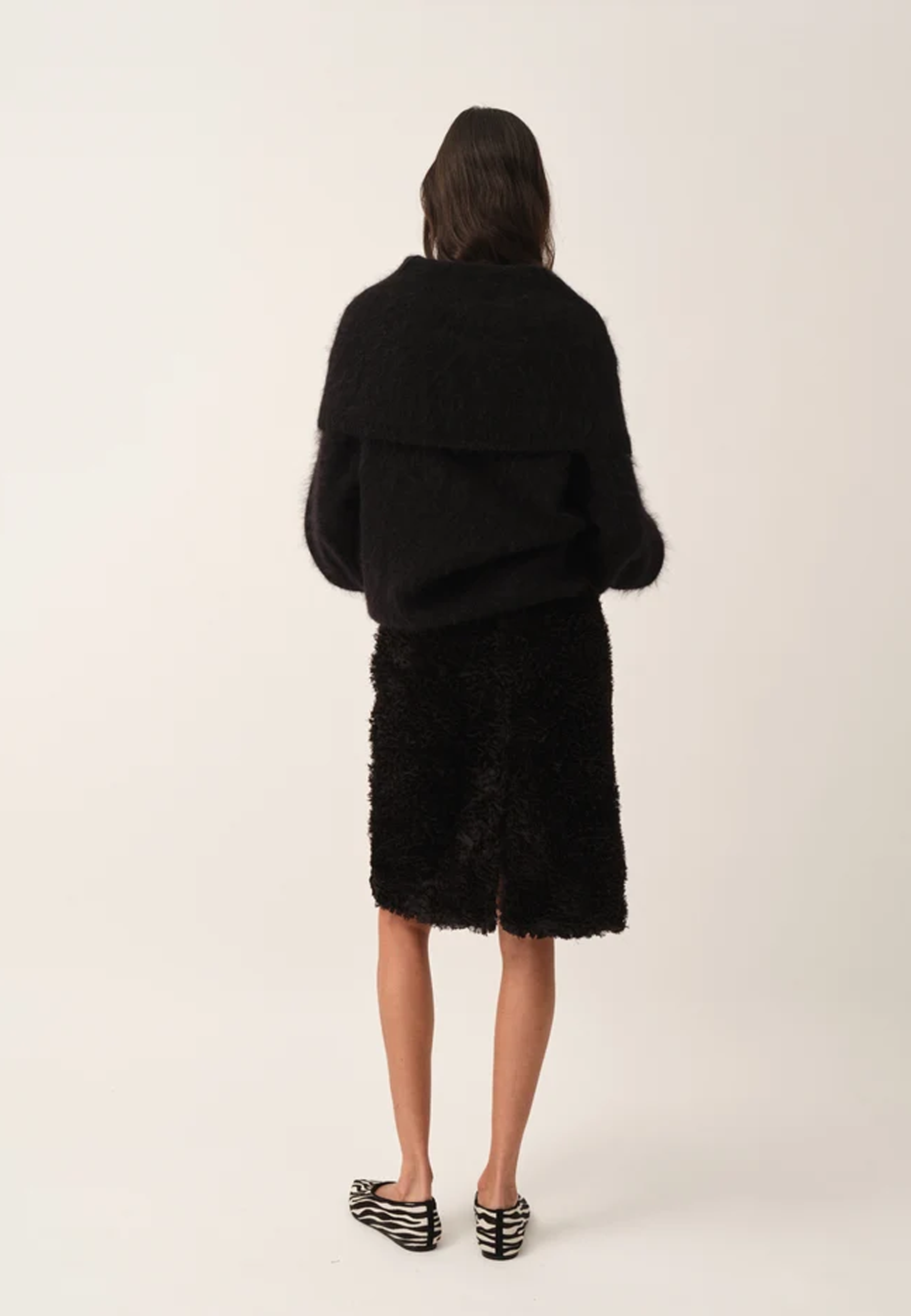 Roma Argyle Knit Pullover | Raw Black Artwork