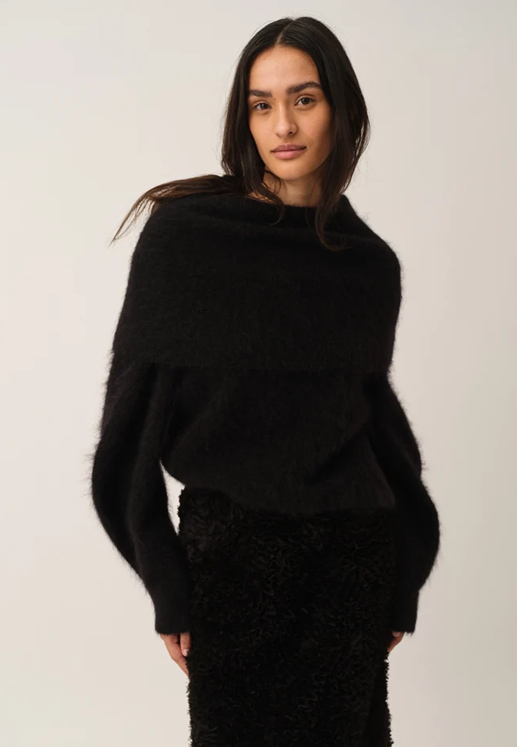 Roma Argyle Knit Pullover | Raw Black Artwork