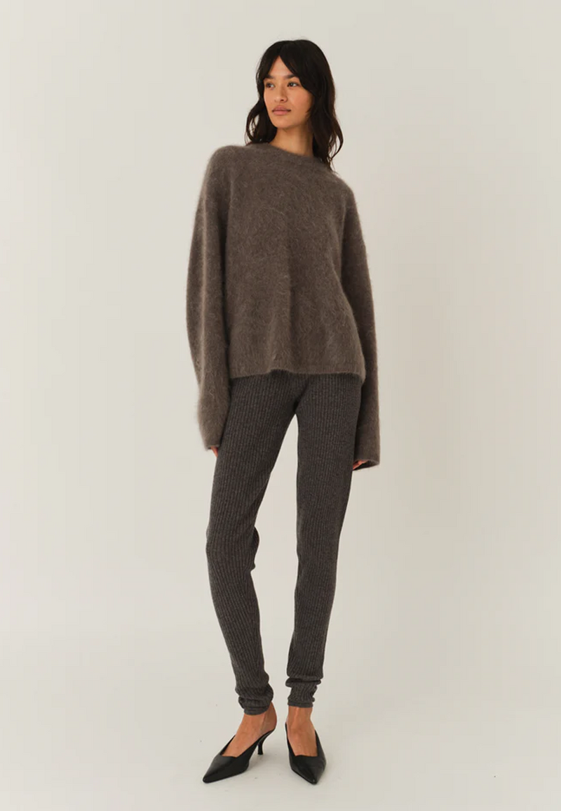 Roma Boyfriend Pullover | Grey Melange