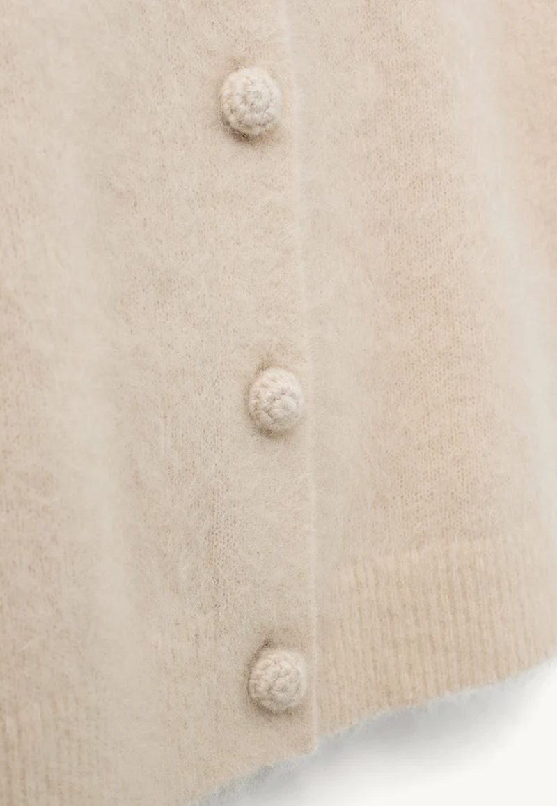 Roma Mini Cardigan | Champagne