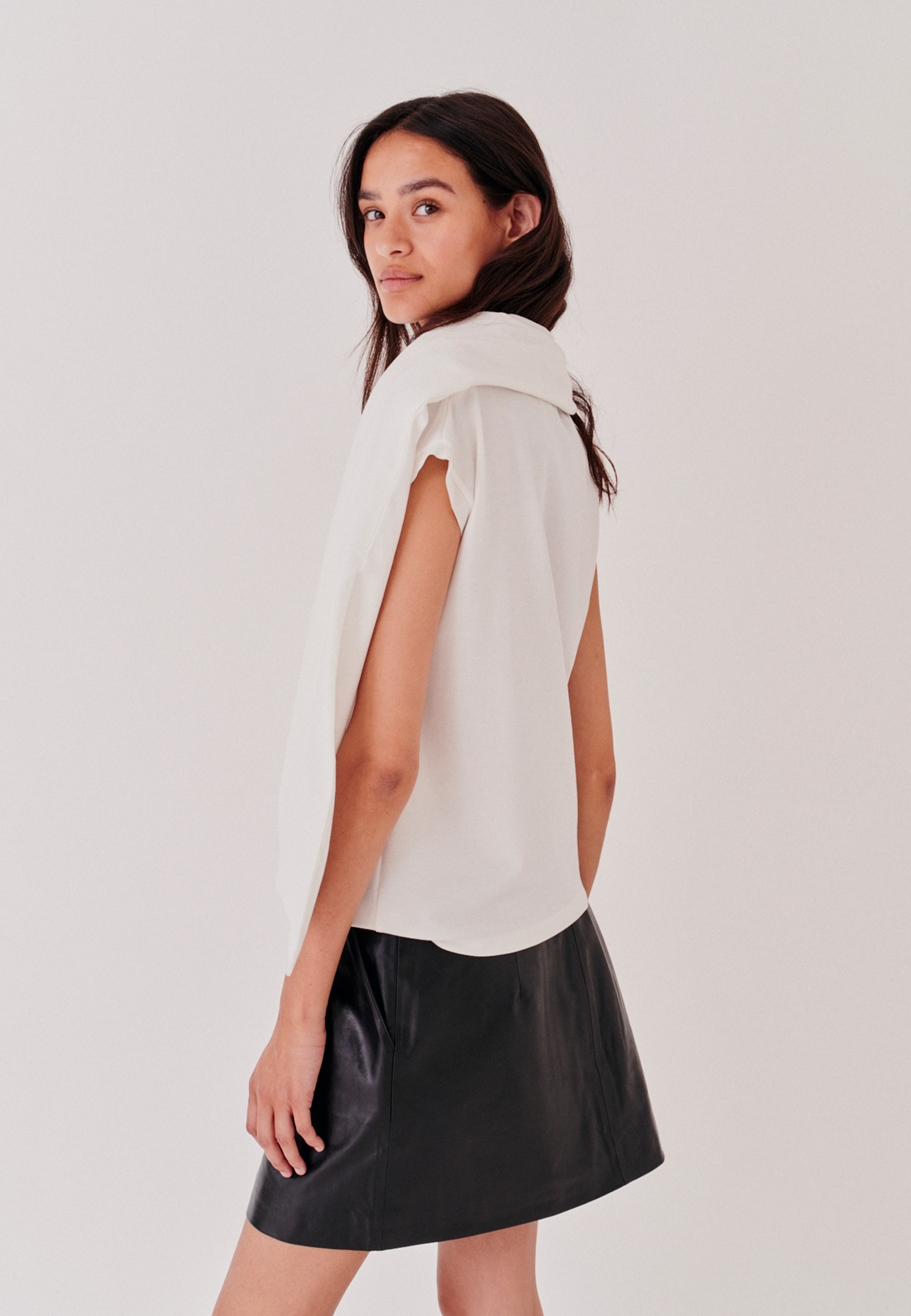 Tørklæde Vandfaldstop | Creme