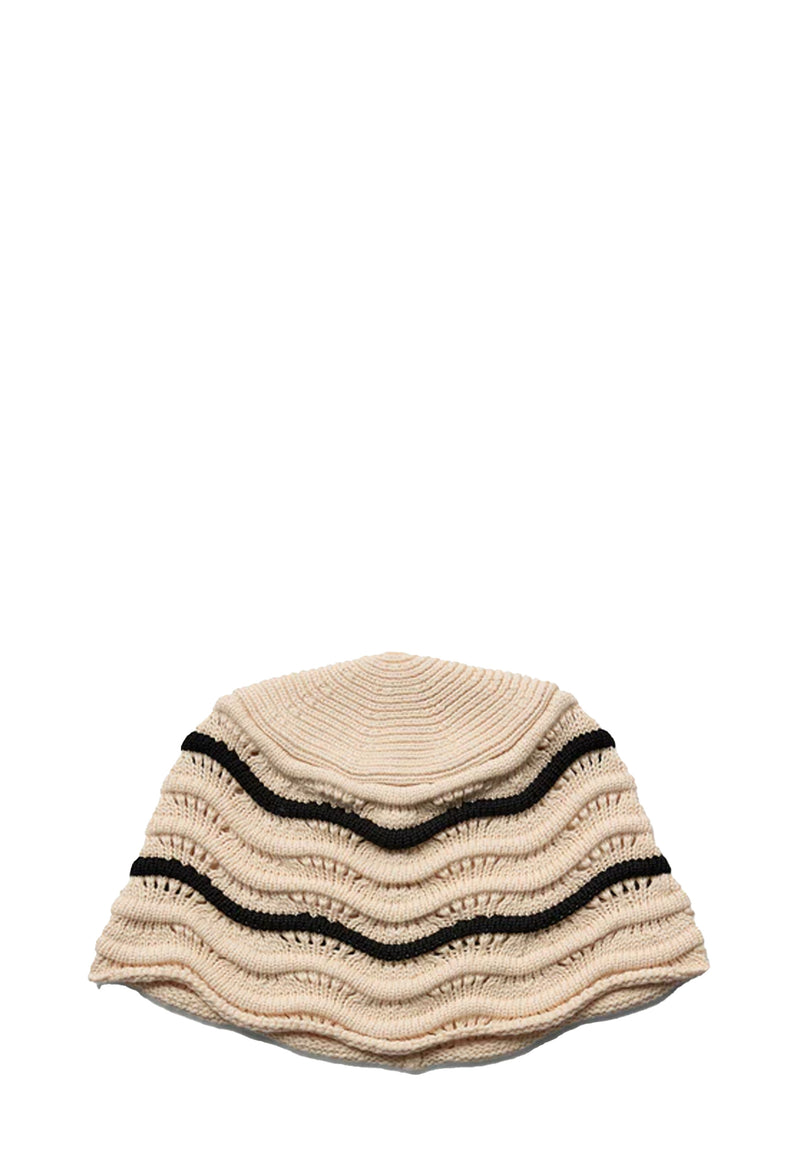 St. Tropez Bucket Hat | Bone With Black