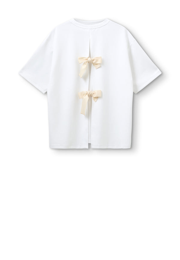 TG Bow T-Shirt | White