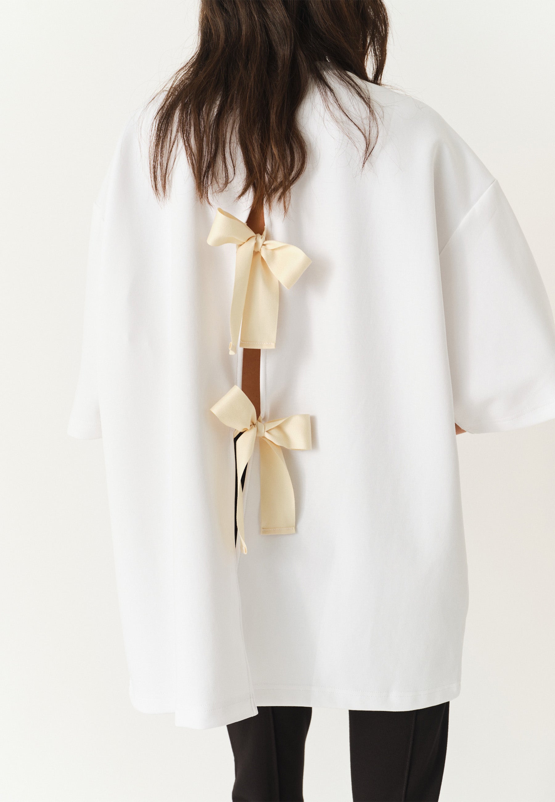 TG Bow T-Shirt | White