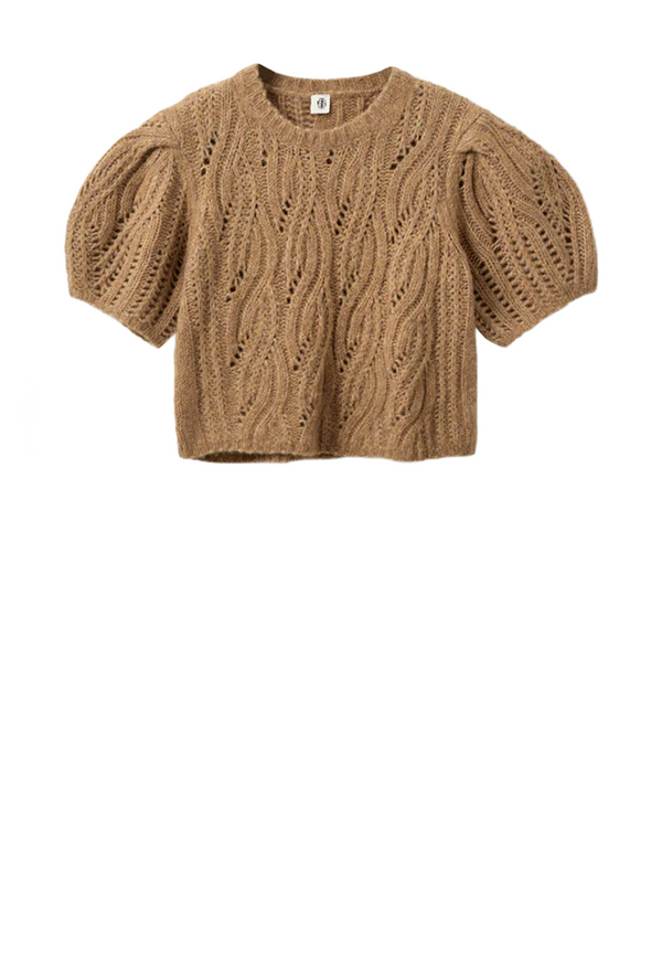 Valentina Strick T-Shirt | Camel