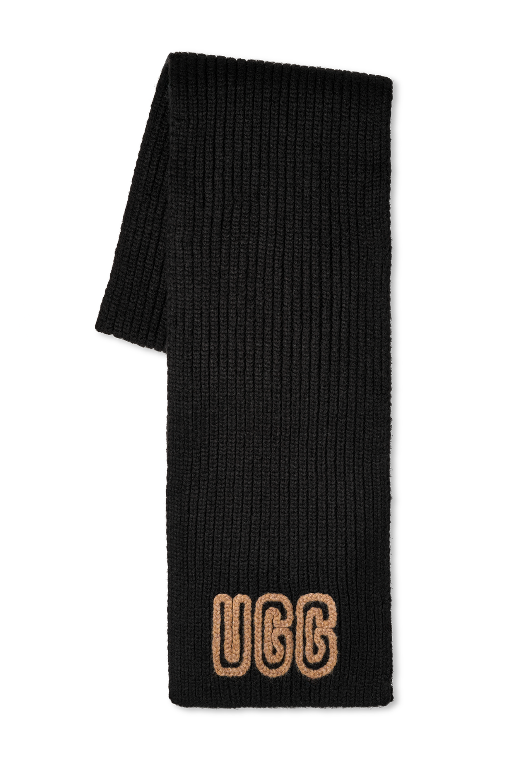 Chunky Crafted Rib Schal | Black