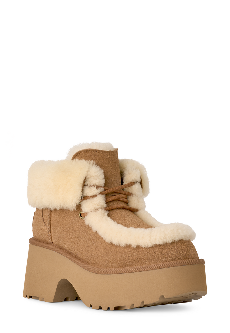 Esmee Lace-Up Boot | Chestnut