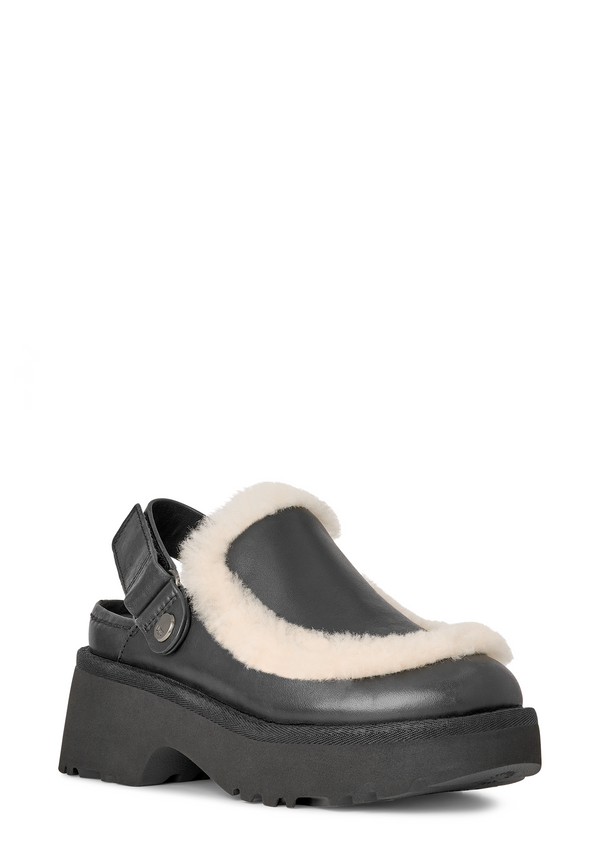 Esmee Leather Clog | Black