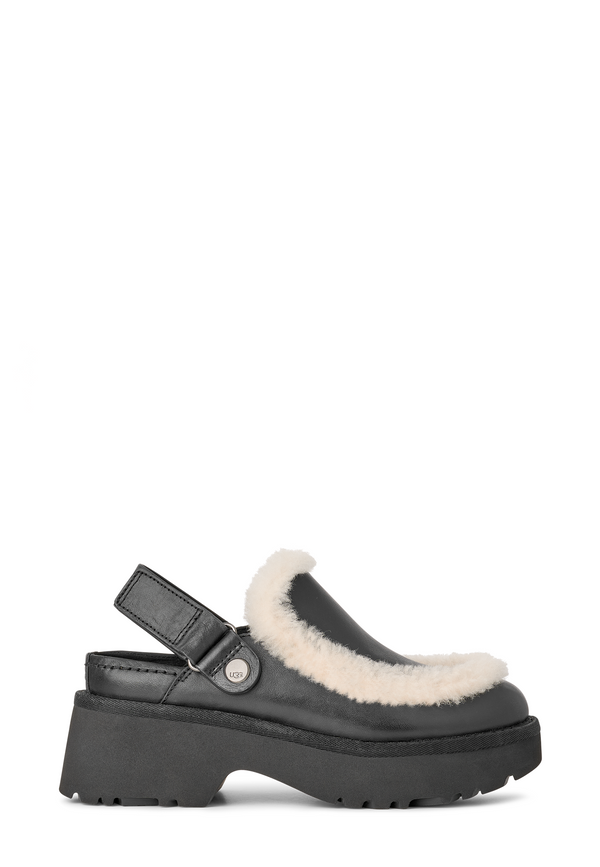 Esmee Leather Clog | Black