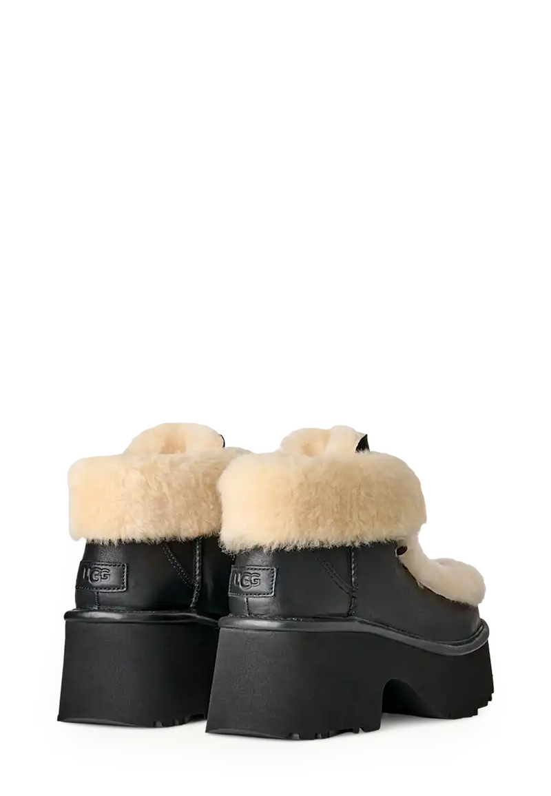 Esmee Leather Lace-Up Boot | Black