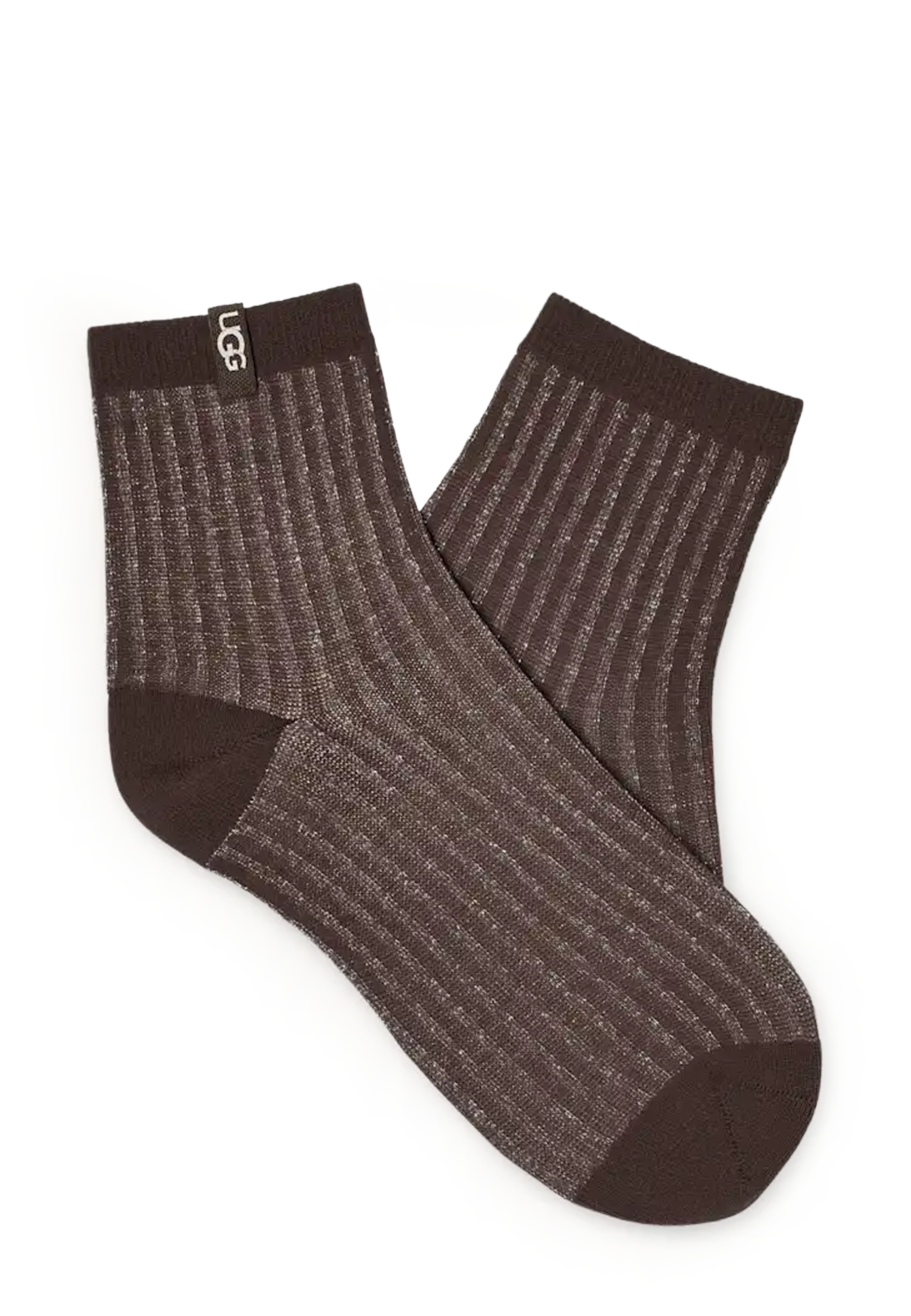 Plora Shimmer Quarter Socke | Burnt Cedar
