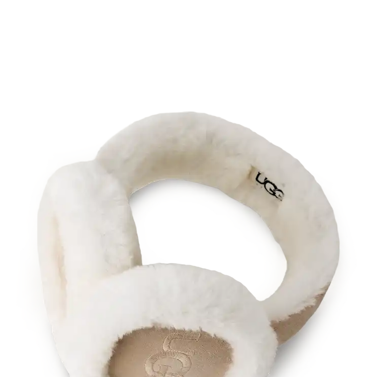 UGG | Sheepskin Embroidery Ear Muffs | sand
