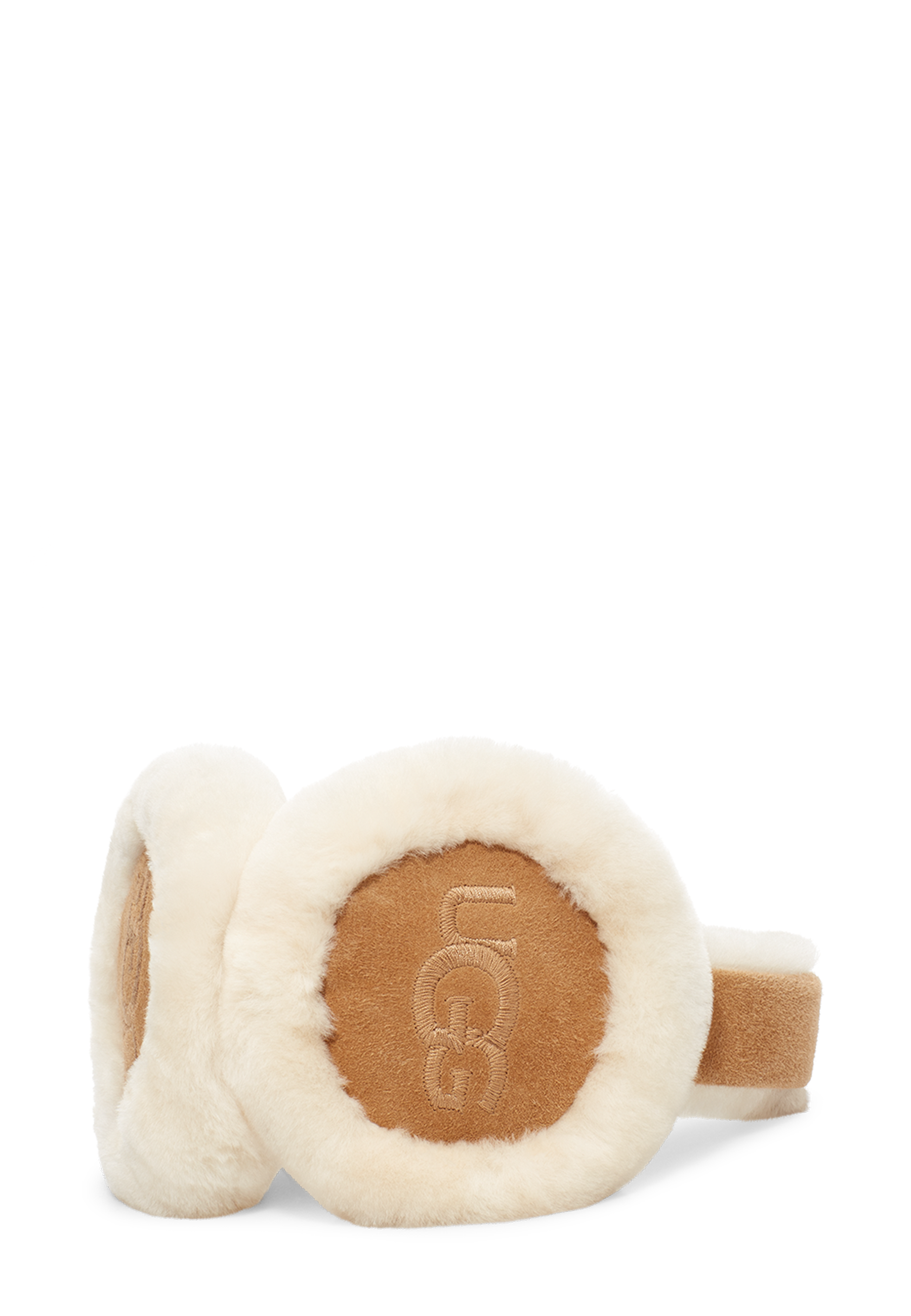 Sheepskin Embroidery Ohrschützer | Camel