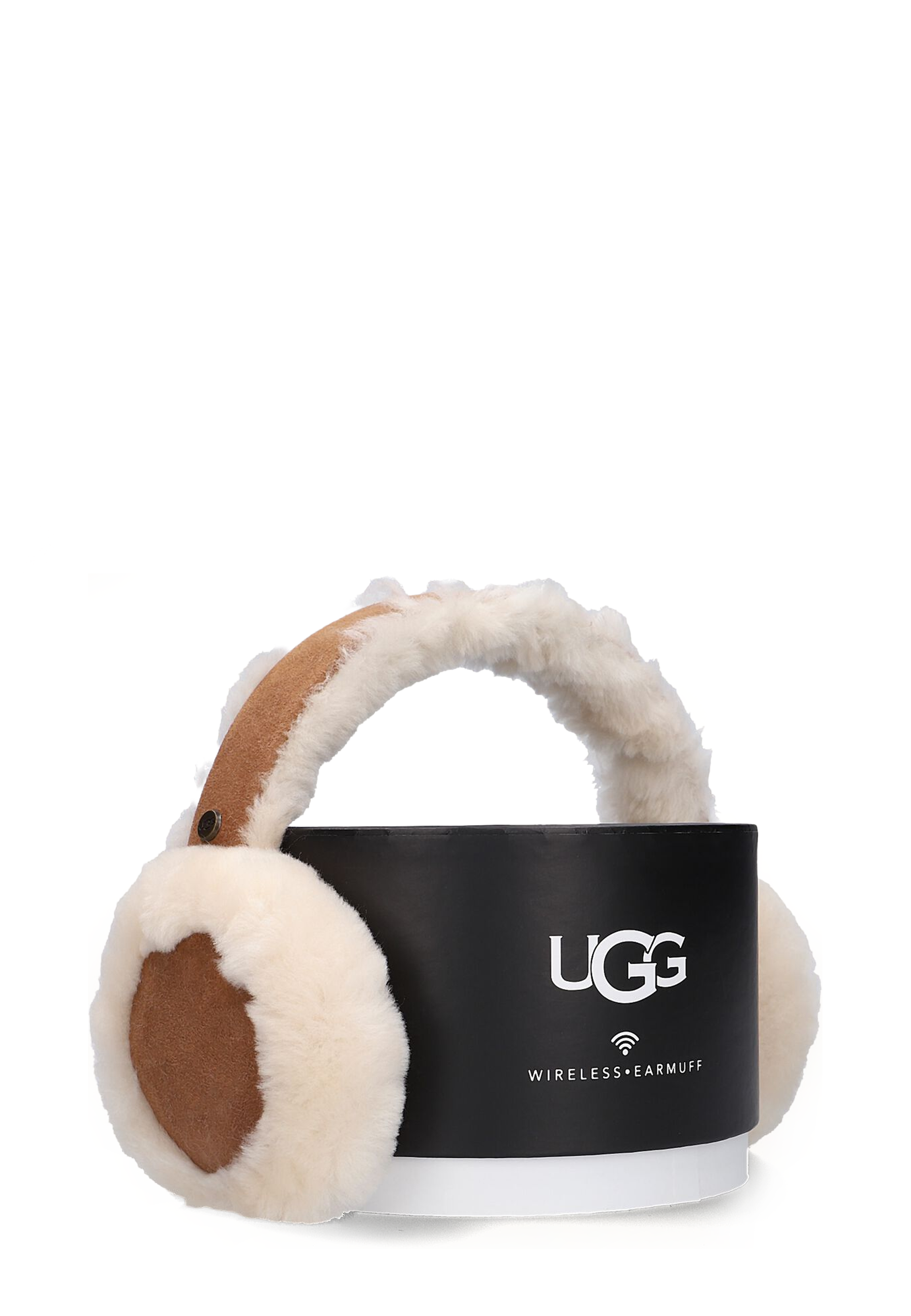 Trådløse hovedtelefoner i fåreskind | Kastanje