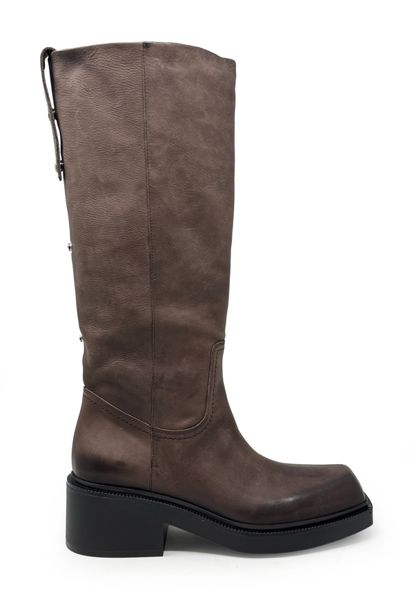 1H4154D Langschaftboot | Dark Brown