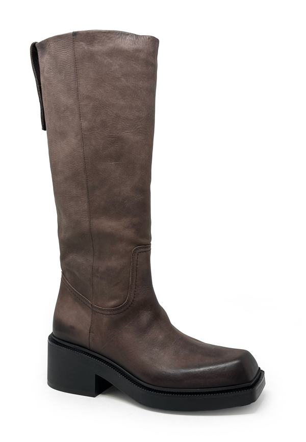 1H4154D Langschaftboot | Dark Brown
